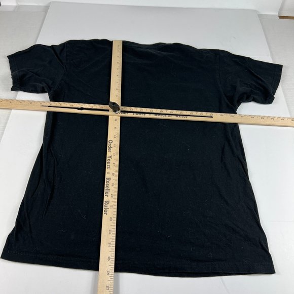 WWE Mad Engine Wrestle Mania Ultimate Warrior Vs Macho Man Medium Black Tee - Picture 9 of 12